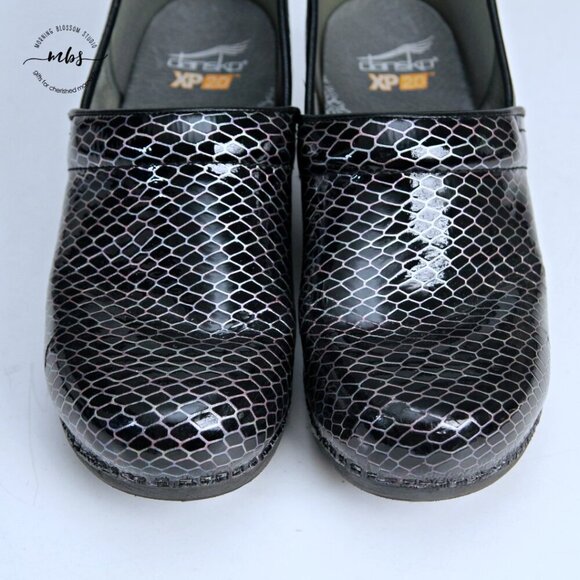 Dansko XP Professional Leather Clogs Iridescent Black Women EU 41 US 10.5-11 - Picture 12 of 15